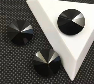 Cristal Rivoli 12 mm para Bisutería | Piedra Facetada de Brillo Intenso - Verde Claro