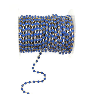 Cadenas de Strass Colores Acrilico 3mm Bisucrea