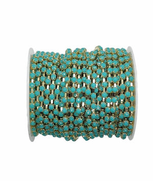 Cadenas de Strass Colores Acrilico 3mm Bisucrea
