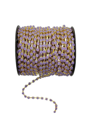 Cadenas de Strass Colores Acrilico 3mm Bisucrea