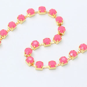 Cadenas de Strass Colores Acrilico 3mm Bisucrea