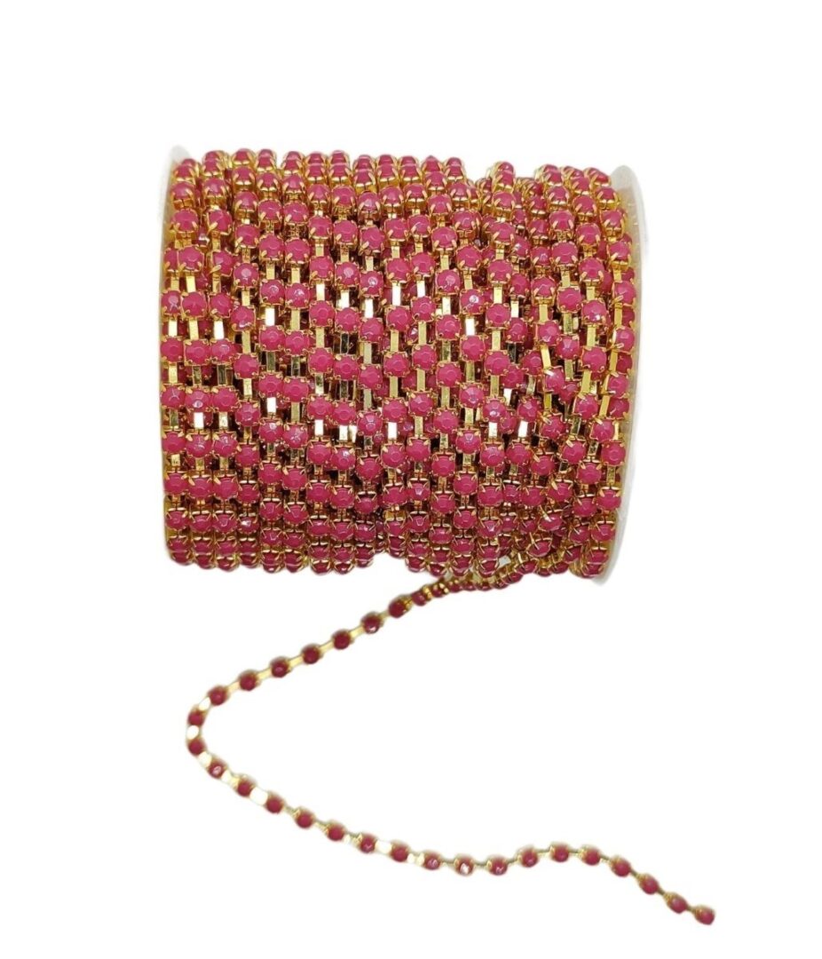 Cadenas de Strass Colores Acrilico 3mm Bisucrea