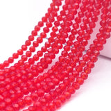 Cristal Chato 6mm Rojo Bisucrea