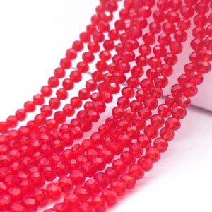 Cristal Chato 6mm Rojo Bisucrea