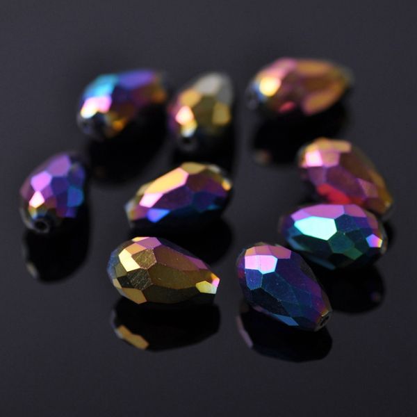 Cristal Gota 12x8mm Tornasol Bisucrea