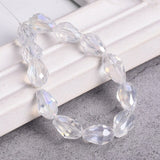 Cristal Gota 12x8mm Transparente Tornasol Bisucrea