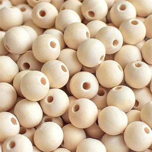 Cuentas de Madera Natural Bisucrea