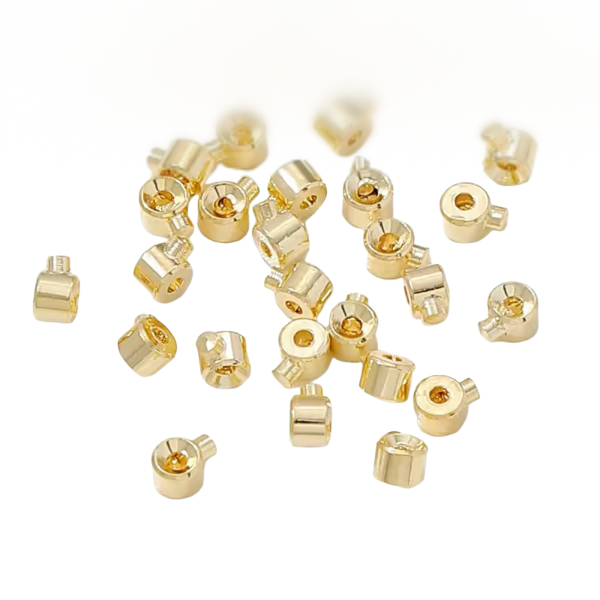 Cierre Ajustable Deslizante para Pulseras – Baño de Oro y Plata