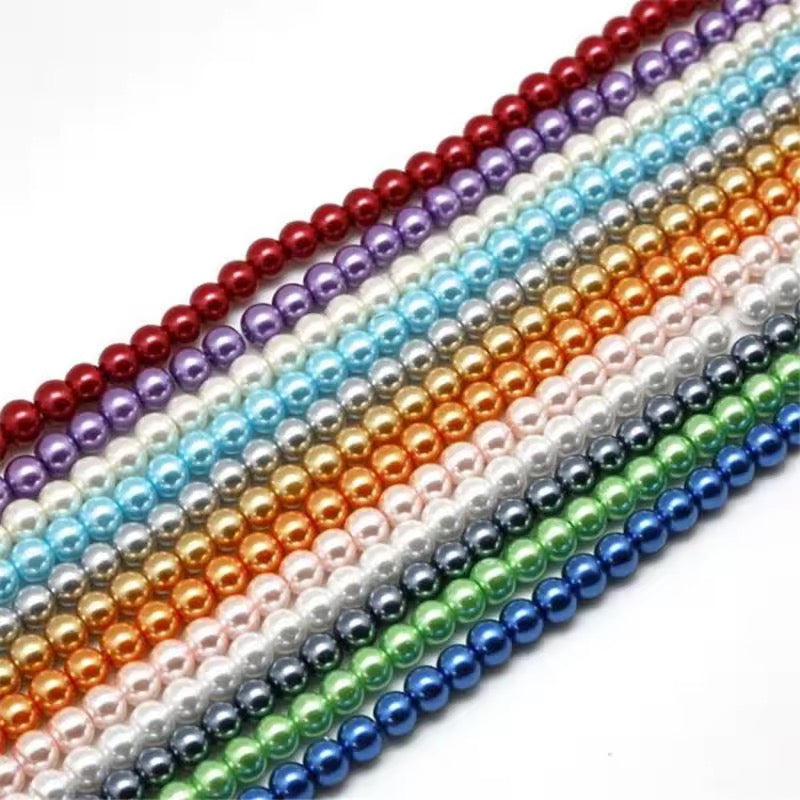 Perlas de Vidrio de 6 mm en Colores Variados