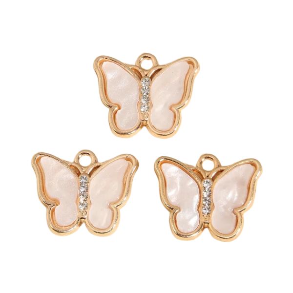 Dije Mariposa Strass Acrilica
