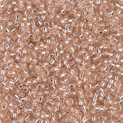 Miyuki Rocalla 11/0 R23 Rosado Silverline Bisucrea
