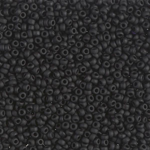Miyuki Rocalla 11/0 R401F Negro Opaco Bisucrea