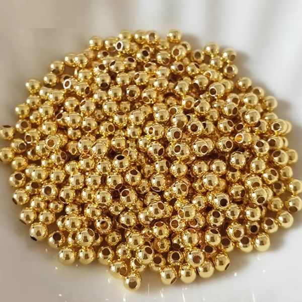 Balines 4 mm – Baño de Oro 14K