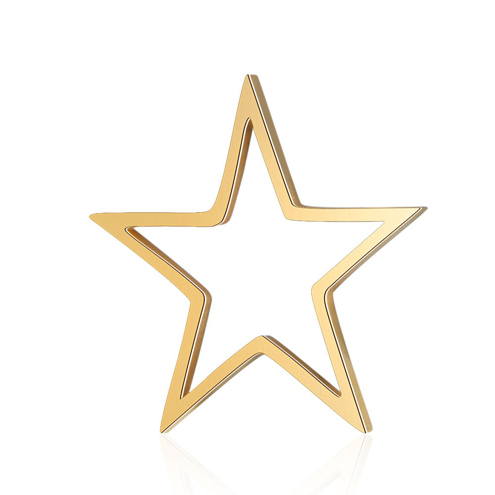 Base Estrella Dorada 25×25 mm para Aros y Dijes – Figuras para Bisutería