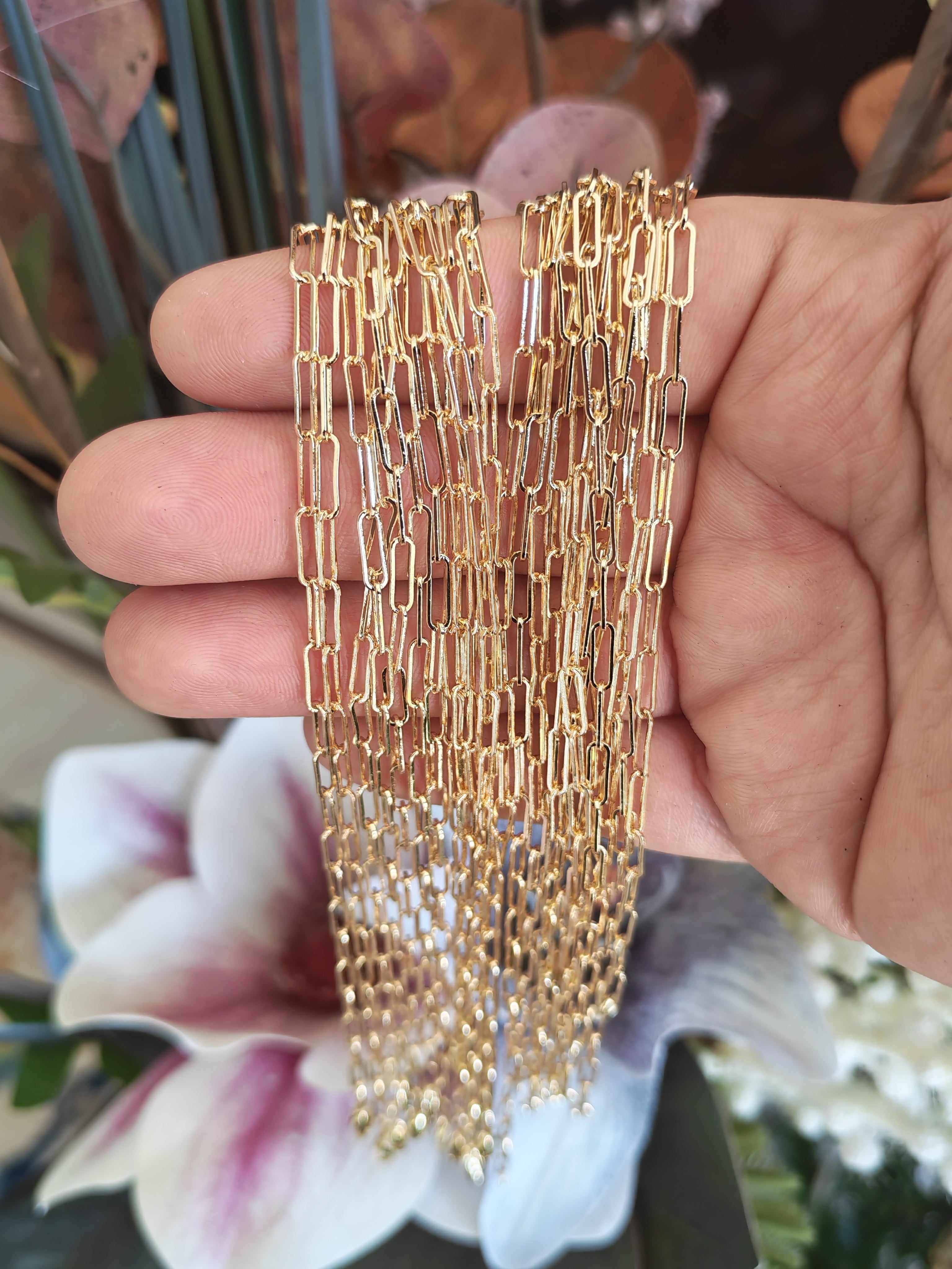 Cadena Clip 45 cm – Oro Laminado 14K - 45cm