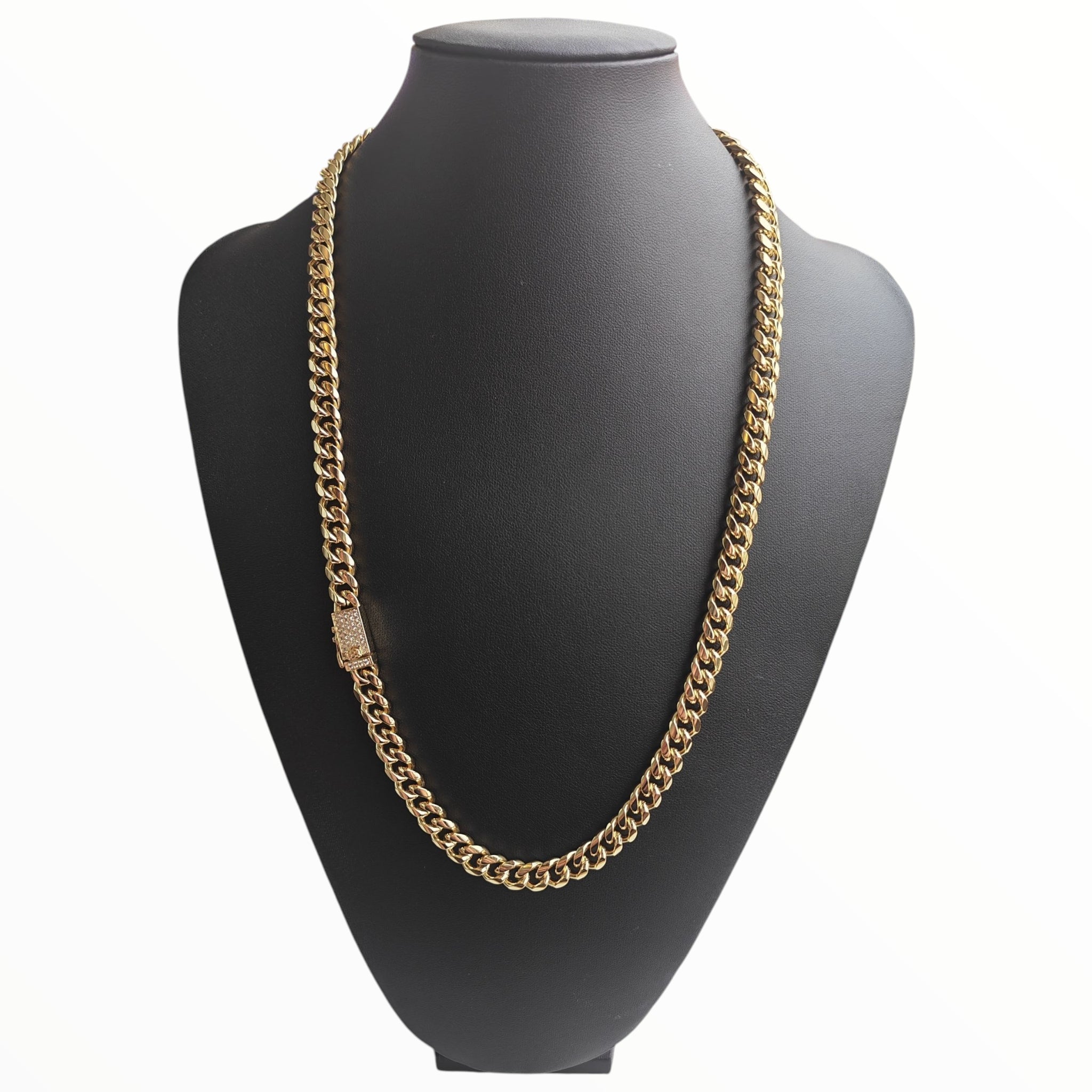 Cadena Cubana Gruesa 60cm - Oro Laminado 14K