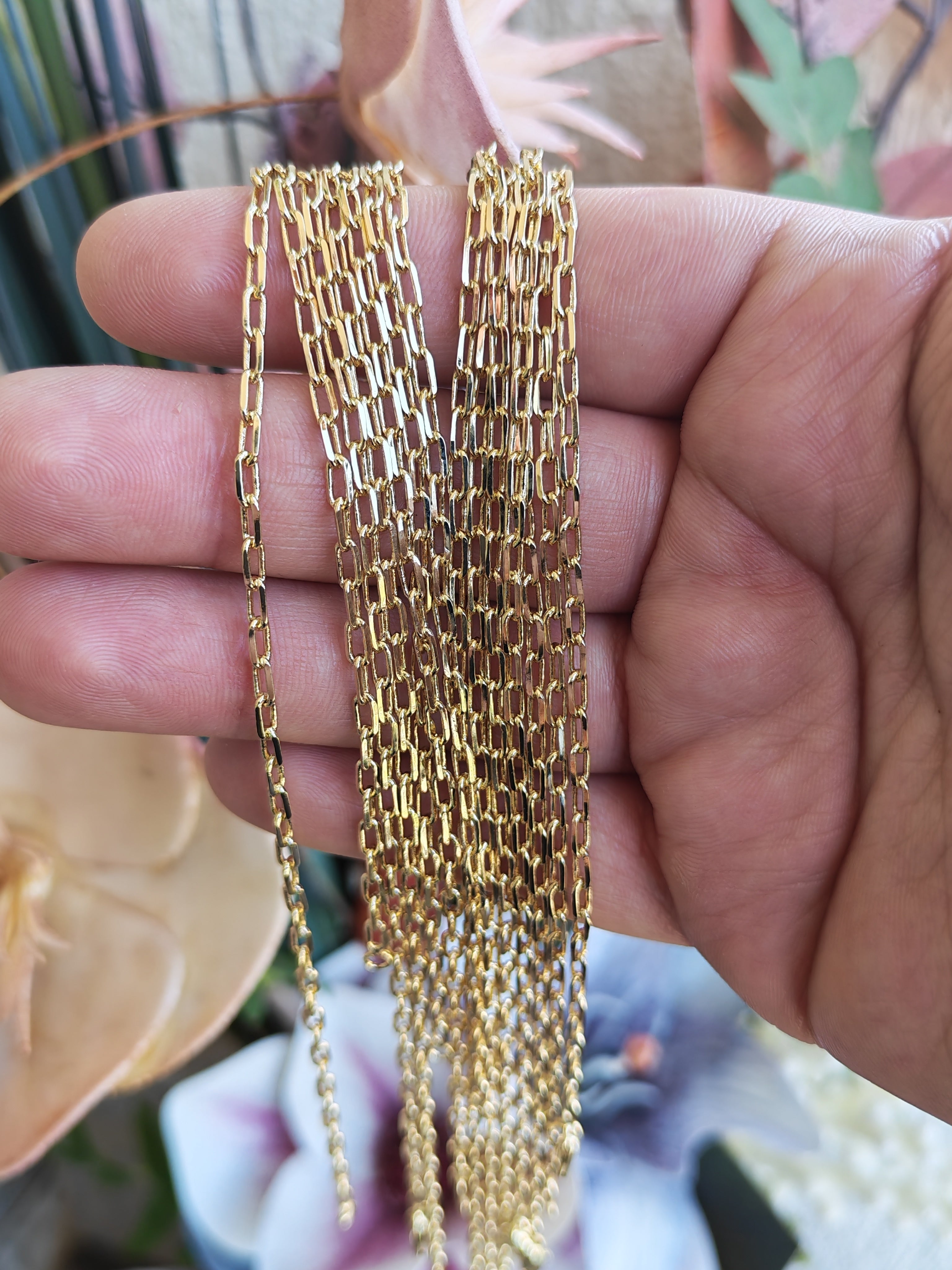 Cadena Limada – Oro Laminado 14K | 45 cm - 45cm