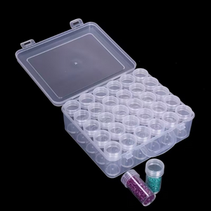 Caja Organizadora Plastica con 30 Contenedores – Ideal para Mostacillas