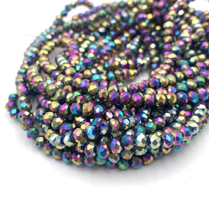 Cristal Chato 6mm Metalizados - Multicolor