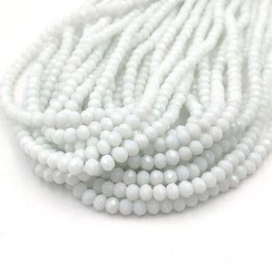 Cristal Chato 8mm Opacos - Blanco