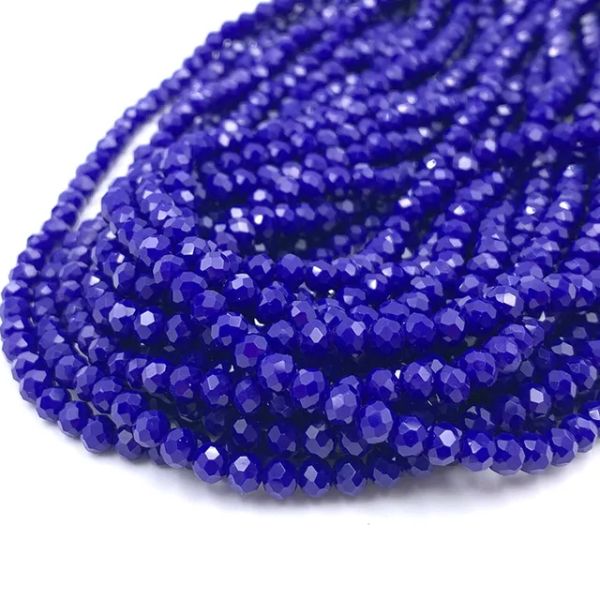 Cristal Chato 8mm Opacos - Azul