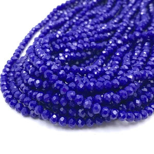 Cristal Chato 8mm Opacos - Azul