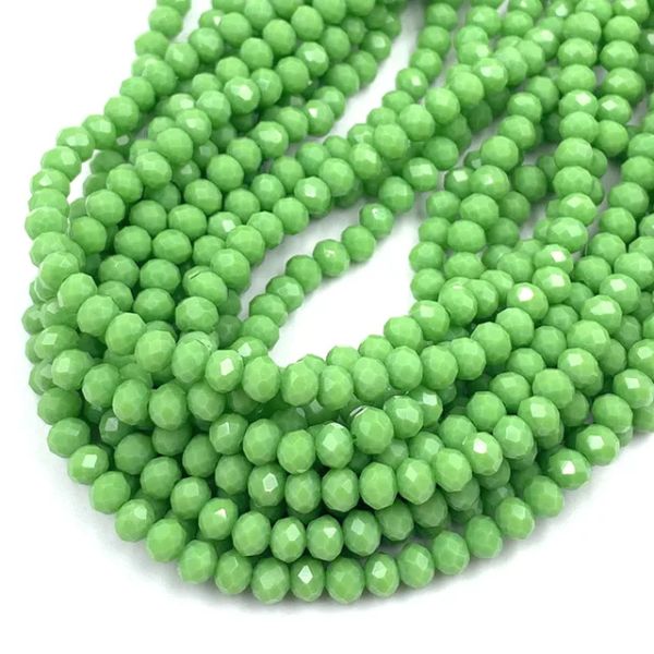 Cristal Chato 8mm Opacos - Verde Claro