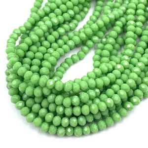 Cristal Chato 8mm Opacos - Verde Claro