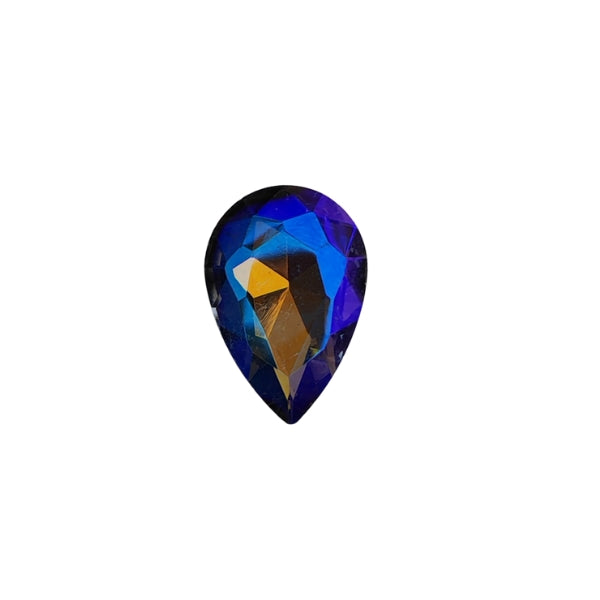 Cristales Gota Tornasol 20×30 mm - Azul