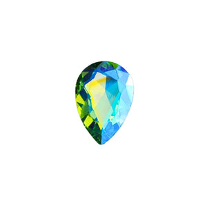 Cristales Gota Tornasol 20×30 mm - Verde Claro