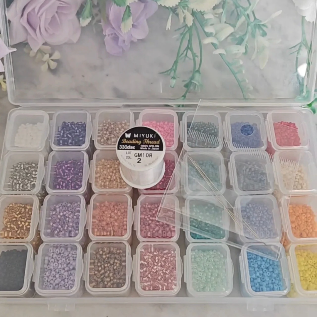 Kit Esencial – 28 Colores de Mostacillas Miyuki Rocalla 11/0