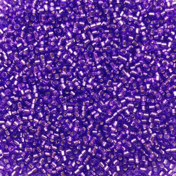 Miyuki Rocalla 11/0 R1347 Silverline Morado Bisucrea