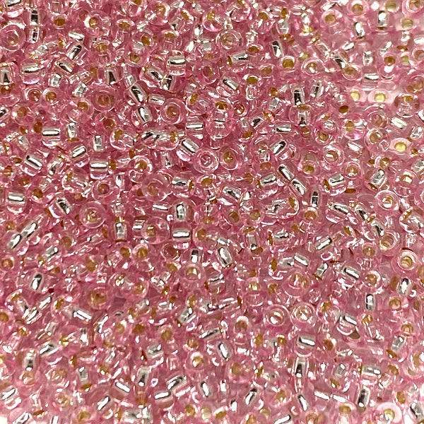 Miyuki Rocalla 11/0 R1350 Rosa Silverline Bisucrea