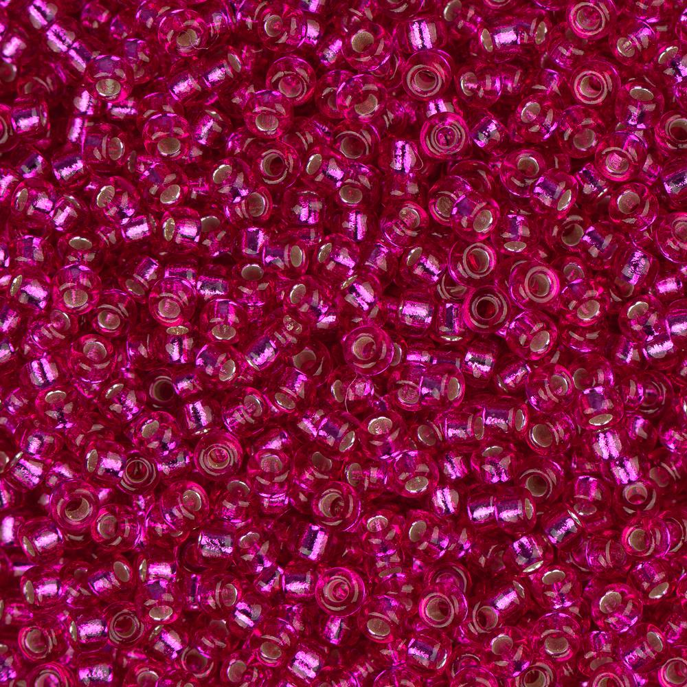 Miyuki Rocalla 11/0 R1436 Fucsia Silverline Bisucrea