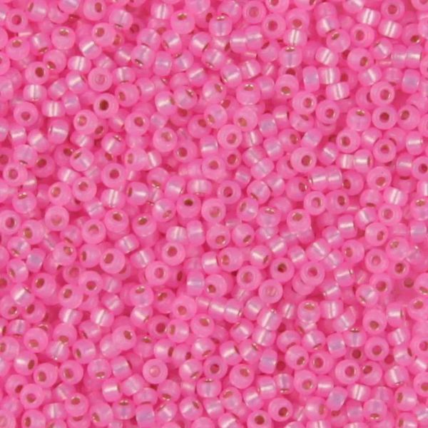 Miyuki Rocalla 11/0 R575 Rosado Silverlined