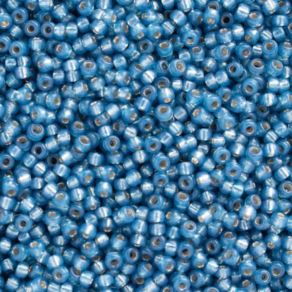 Miyuki Rocalla 11/0 R648 Azul Petroleo Silverlined