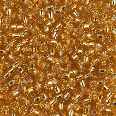 Miyuki Rocalla 8/0 R4 Dorado Silverline Oscuro Bisucrea