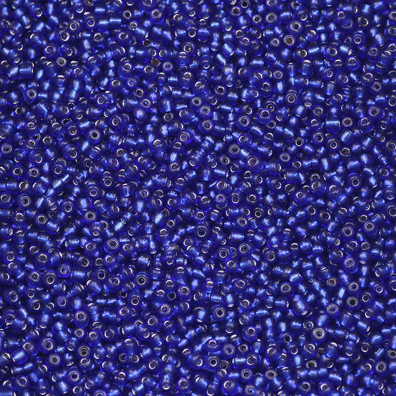 Mostacilla 2mm Translucida - 25gr / Azul