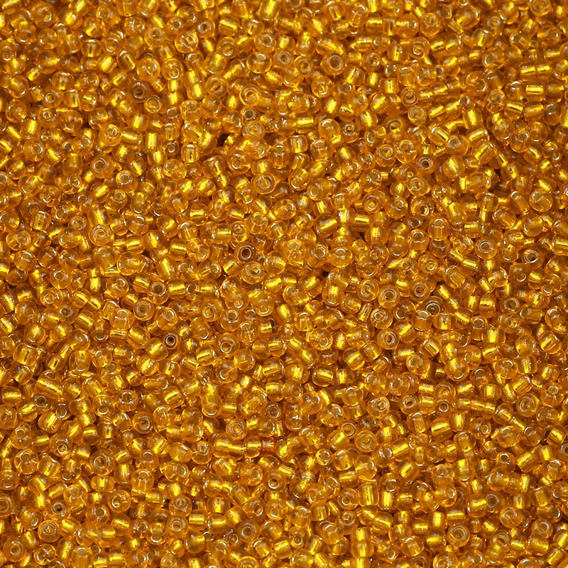 Mostacilla 2mm Translucida - 25gr / Naranjo