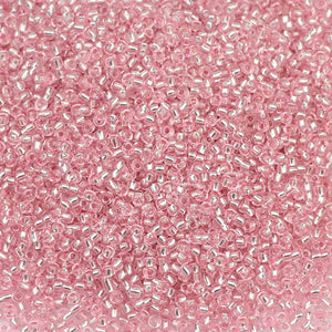 Mostacilla 2mm Translucida - 25gr / Rosado