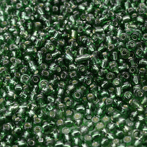 Mostacilla 2mm Translucida - 25gr / Verde Oscuro