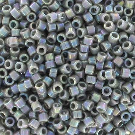 Mostacilla Miyuki Delica 11/0 DB0168 – Gris Opaco Tornasol - 3gr