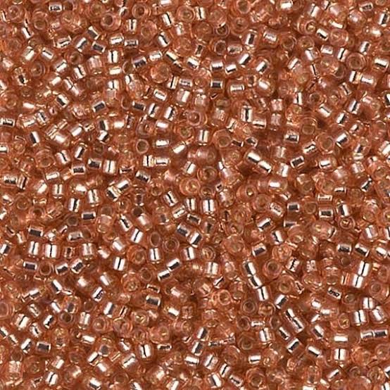 Mostacilla Miyuki Delica 11/0 DB2151 – Rosa Silverlined Duracoat