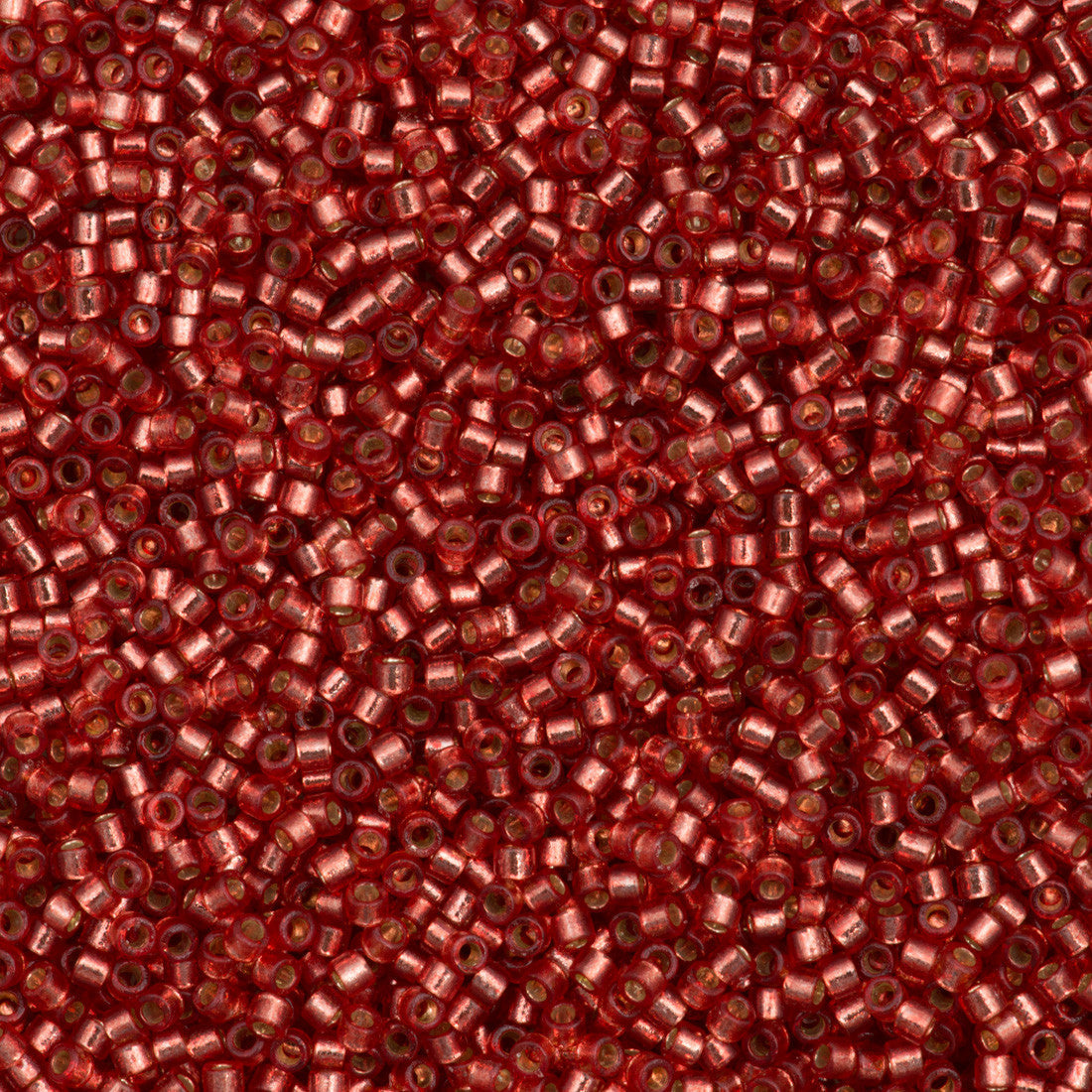 Mostacilla Miyuki Delica 11/0 DB2152 – Rojo Silverlined Duracoat