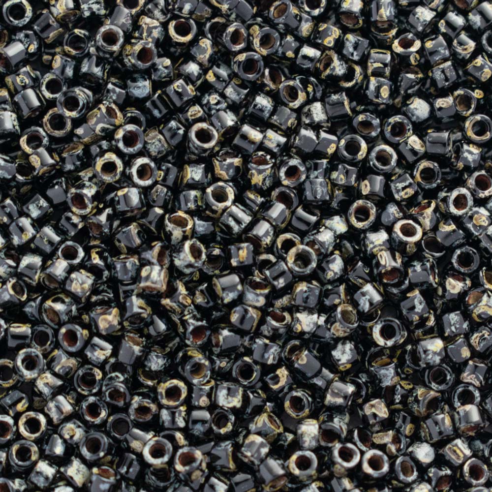 Mostacilla Miyuki Delica 11/0 DB2261 – Negro Opaco Picasso