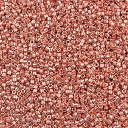 Mostacilla Miyuki Delica 11/0 DB2503 – Rosé Gold Galvanizado Duracoat