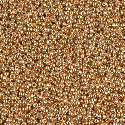 Mostacilla Miyuki Rocalla 15/0 RR1053 – Oro Galvanizado