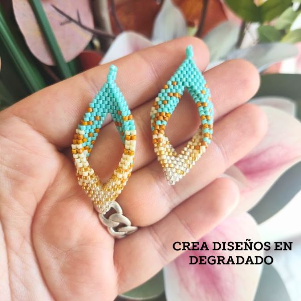 Patrón Digital Peyote Doblado en Degradé – Para Tejedoras Avanzadas