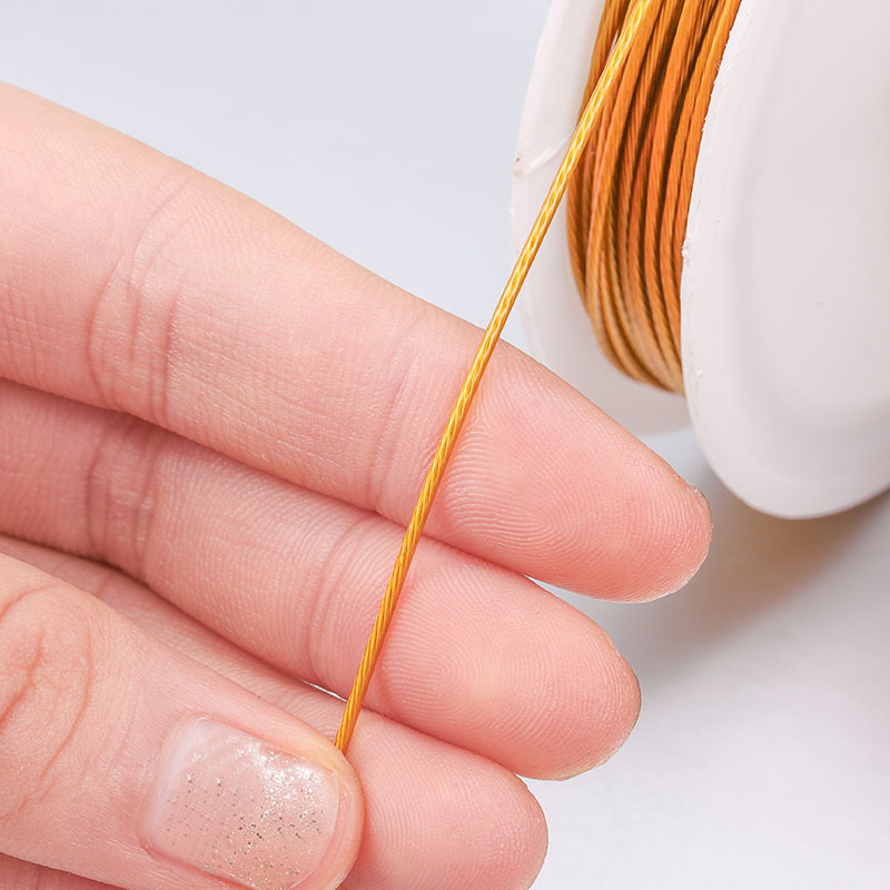 Alambre de Acero Recubierto para Bisutería – 0.38 mm y 0.5 mm