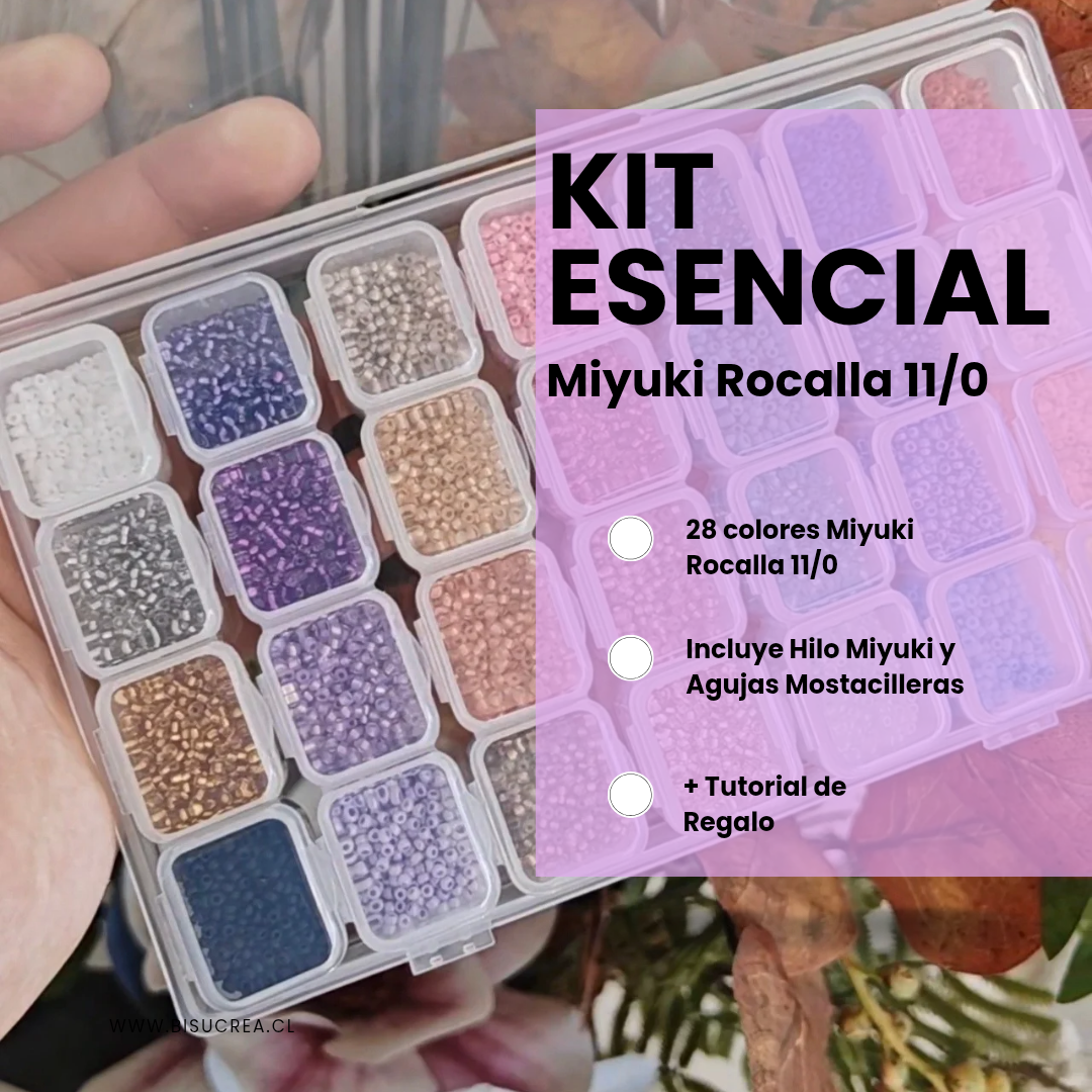 Kit Esencial – 28 Colores de Mostacillas Miyuki Rocalla 11/0